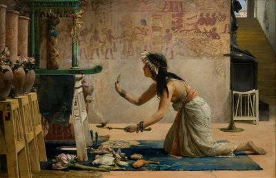 The Obsequies of an Egyptian Cat by John Weguelin